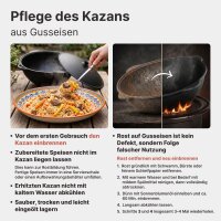 Utschak Ø40cm 2mm Stahl Feuerofen mit Abzugsrohr Aschekasten Gusseisen Kazan 12L Set Outdoor Küche Campingofen Feldküche Dutch Oven BBQ Lagerfeuer Eintopfofen
