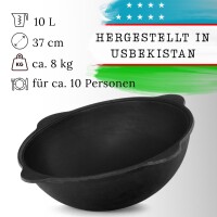 Original Usbekischer Kasan 10 L aus Gusseisen mit...