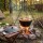 Kazan 10,5L aus Gusseisen mit Gusseisendeckel und Schöpflöffel - Schwenktopf Campingtopf Kessel mit Bügel für alle Herdarten Ofen offenes Feuer