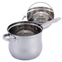 Frittiertopf 3.5L Friteuse Frites Frittierpfanne Fritöse EDELSTAHL Pommestopf Frittierkorb Fritteuse Pommes