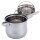 Frittiertopf 3.5L Friteuse Frites Frittierpfanne Fritöse EDELSTAHL Pommestopf Frittierkorb Fritteuse Pommes