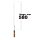 BBQ Edelstahlspieß für Pilze mit Holzgriff 580X25X2mm Pilzspieß