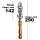 BBQ Grillmesser aus Edelstahl mit Holzgriff, 142mm Klinge, 290mm Länge