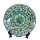 Usbekische Rischtan Lagan 42 cm Oriental Ljagan Kora Kalam Keramik Schale Plate Glasur Teller Handarbeit Nr.2 dekorativ