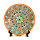 Usbekische Rischtan Lagan 42 cm Oriental Ljagan Kora Kalam Keramik Schale Plate Glasur Teller Handarbeit Nr.4 dekorativ