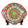 Usbekische Rischtan Lagan 42 cm Oriental Ljagan Kora Kalam Keramik Schale Plate Glasur Teller Handarbeit geriffelt