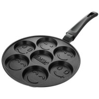 Pancakes Pfanne Ø24 cm Augenpfanne Greblon C2+ Beschichtung aus Deutschland NICHT INDUKTIONSFÄHIG Frying Pan 7-Lochpfanne