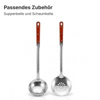 Komplettset 12 L Uchag 2 mm Stahl mit Abzugsrohr Adapterringe Kazan Glasdeckel - Utschak Feldküche Feuerstelle Campingofen Außenküche Eintopfofen