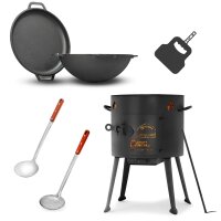 Ø36cm Uchag 2mm stahl Utschak-Ofen 8L  Gusseisen...