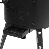 Ø36cm Uchag 2mm stahl Gasbrenner 10L Kazan WOK Utschak Utschag Feldküche Kasan (Runder boden) Feuerstelle Campingofen Außenküche Eintopfofen mit Schaumkelle Suppenkelle Grillfächer