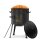 Ø36cm Uchag 2mm stahl Gasbrenner 10L Kazan WOK Utschak Utschag Feldküche Kasan (Runder boden) Feuerstelle Campingofen Außenküche Eintopfofen mit Schaumkelle Suppenkelle Grillfächer