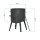 Ø36cm Uchag 2mm stahl Gasbrenner 10L Kazan WOK Utschak Utschag Feldküche Kasan (Runder boden) Feuerstelle Campingofen Außenküche Eintopfofen mit Schaumkelle Suppenkelle Grillfächer