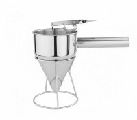 Teigspender Edelstahl Dosiertrichter Set 1200 ml mit...