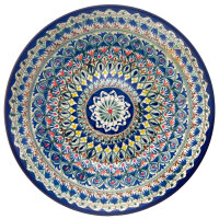 Kasan Gusseisen 12L mit Aluminium Deckel flacher Boden Schaumkelle Lagan handbemalt Original Usbekistan Kochset für Plov Wok Grill