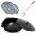 Kasan Gusseisen 12L mit Aluminium Deckel flacher Boden Schaumkelle Lagan handbemalt Original Usbekistan Kochset für Plov Wok Grill