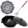 Kasan Gusseisen 16L mit Aluminium Deckel flacher Boden Schaumkelle Lagan handbemalt Original Usbekistan Kochset für Plov Wok Grill