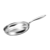 Bratpfanne Edelstahl 28 cm Unbeschichtet Induktion Profi Universalpfanne Hochwertige Edelstahlpfanne 18/10 Edelstahl Schmorpfanne für alle Herdarten geeignet