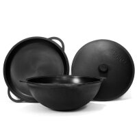 8-22 L Kazan Deckelbratpfanne aus Gusseisen mit Aluminium...