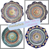 8-22 L Kasan Gusseisen  mit Aluminium Deckel flacher Boden Schaumkelle Lagan handbemalt Original Usbekistan Kochset für Plov Wok Grill