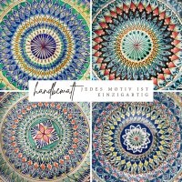 8-22 L Kasan Gusseisen  mit Aluminium Deckel flacher Boden Schaumkelle Lagan handbemalt Original Usbekistan Kochset für Plov Wok Grill