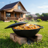 12-15 L Kasan Poliert Gusseisen Deckel Schwenktopf Kazan...