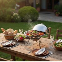 28 cm Sadzh-Set - Schaschlikwärmer Speisenwärmer für Grillgut  Sadj