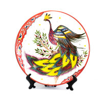Usbekische Rischtan Lagan 42 cm Oriental Ljagan VOGEL...
