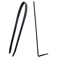 Mangal Stahl 2 mm 60 cm für 9 Spieße Grillrost Gusseisen Griffen, Grillbesteck, Grillfächer, Holzkohlegrill BBQ für Spieße oder Grillrost Schaschlik Shashlychnik Grill