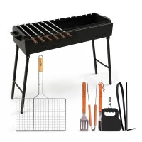 Mangal Stahl 2 mm, 9-14 Spieße, Grillrost...