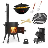 Ø40 cm Uchag Schornstein Raketenofen 12L Kasan...