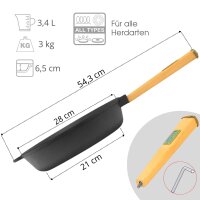 Gusseisenpfanne 28 cm EINGEBRANNT einsatzbereit...