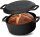 Ø24 cm Pfannkuchenpfanne Ø24 cm Brotbackform Ø28 cm Grillpfanne Gusseisen Holzgriff Induktion Kochtopf mit Deckel-Bratpfanne Steakpfanne Crêpes - Bratpfanne Omlettpfanne Blinipfanne