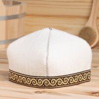 Filzkappe Tübetejka Hut für Sauna...