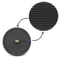 28 cm Grillpfanne Holzgriff Ø19,5 cm Grillpresse Gusseisen Hackmesser Burgerpresse Pressdeckel Steakpfanne