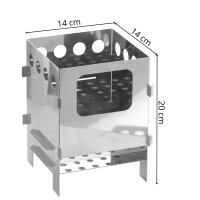 Hobokocher Campingkocher Edelstahl  Ø20...