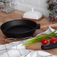 Hobokocher Campingkocher Edelstahl  Ø20 Gusseisenpfanne Outdoorkocher Klappbar Faltkocher Campingkocher