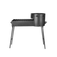 Grill-Mangal und Uchag-Ofen 12L Gusseisen Kazan Usbekisch...