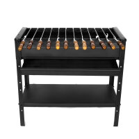Mangal Grill 80 сm 2,0 mm Stahl mit Aschekasten mit 12...
