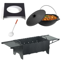 Tischgrill Holzkohlegrill Mangal für 6 Spieße...