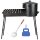 Grill-Mangal und Uchag-Ofen 36 cm 8 L Gusseisen Kazan Usbekisch mit Alu Deckel Schaumkelle Grillfächer Учаг казан Utschak Kasan