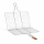 Edelstahl Grillrost 70 × 40 cm mit 2 cm Höhe und Holzgriff – Grillkorb für Holzkohlegrill & Feuerstelle Grillgitter BBQ Grillzubehör