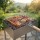 Edelstahl Grillrost 72 × 40 cm mit 6 cm Höhe und Holzgriff – Grillkorb für Holzkohlegrill & Feuerstelle Grillgitter BBQ Grillzubehör