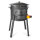 Komplettes Outdoor Kochset 12L – Gusseisen Kazan, Feuerstelle Utschak & Zubehör Set für Camping Garten Feldküche
