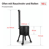 Kazan Set 16 L Utschak Ø44 cm mit usbekischem...