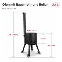 Kazan Set 22 L Utschak Ø49 cm mit usbekischem...