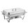 Chafing Dish 11L Speisenwärmer aus Edelstahl Buffetwärmer mit Deckel Warmhaltebehälter mit Wasserbad Catering Buffet Events Grillgut