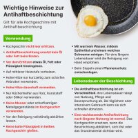 Bräter Ø24-40 cm mit Glasdeckel Aluguss Brat- Servierpfanne Schmorpfanne Induktion Kasserolle