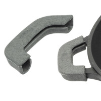 Emaillierte Gusseisen-Bratpfanne 26cm Tief mit abnehmbarem Griff für alle Herdarten inkl. Induktion Backofen gleichmäßige Hitzeverteilung ideal für Schmoren