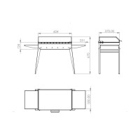 Holzkohlegrill Mangal mit Kasan-Adapter und Gusseisen-Kazan 4,7 L – Schaschlikgrill aus 2 mm Stahl mit Deckel und 2 Ablagen, Holzkohlegrill für BBQ, Plov & Camping