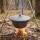 Gulaschkessel 22 L mit Bügel und Deckel Gusseisen Campingtopf für offenes Feuer